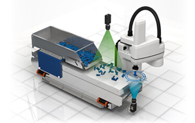 Flexible Feeder with Robot & Vision Camera